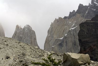 Scenic view of rocky mountains