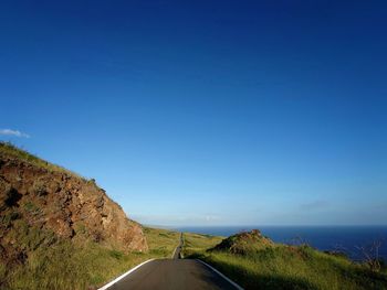 Open road, beautiful nature
