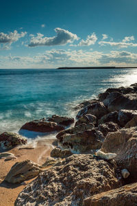 Scenic view of sea against sky