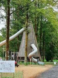 View of playground in park