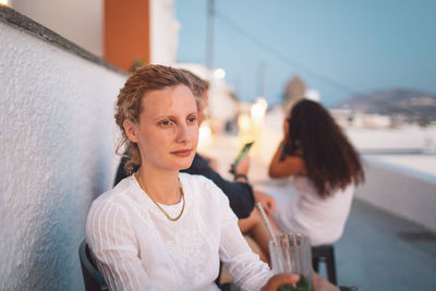 Portrait of young woman