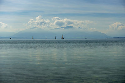 Scenic view of sea against sky