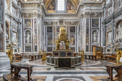 Cappella sistina in der basilika santa maria maggiore in rom in italien