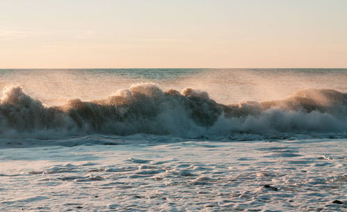 Waves details in the black sea.batumi. georgia