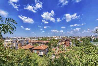 View of the town of haskovo