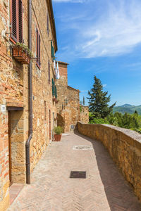 Walkway on a terrace at a residential building