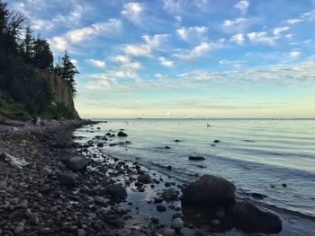 Scenic view of sea against sky