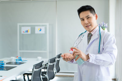 Man standing in a room