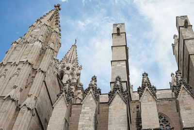 Low angle view of historical building against sky