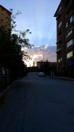 City street at dusk