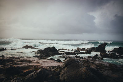 Scenic view of sea against sky