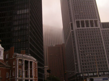 Low angle view of modern building