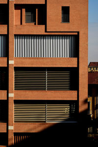 Low angle view of building in city