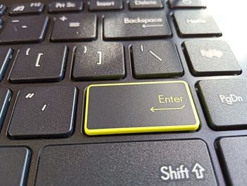 Close-up of computer keyboard