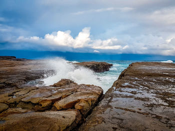 Scenic view of sea against sky