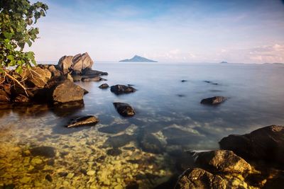 Scenic view of sea against sky