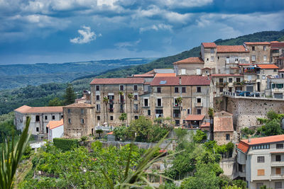 View of san giorgio morgeto, a beautiful village in calabria.