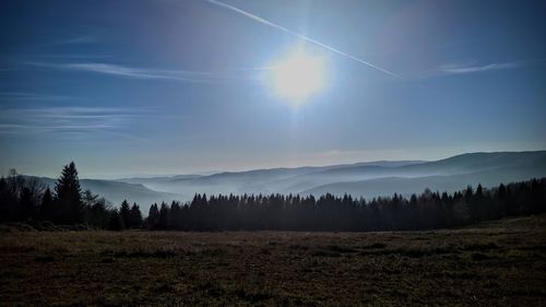 Scenic view of landscape against sky