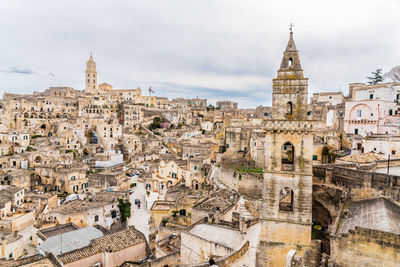 Aerial view of buildings in city