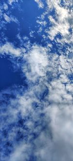 Low angle view of clouds in sky