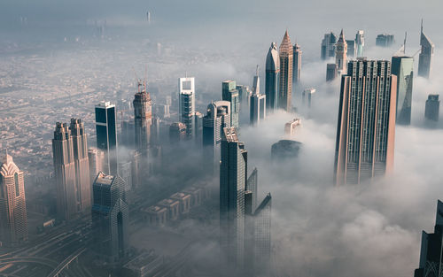 Panoramic view of buildings in city