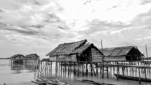 Traditional fishing village in indonesia