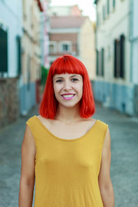 Portrait of a smiling young woman