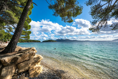 Scenic view of sea against sky