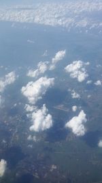 Aerial view of clouds in sky