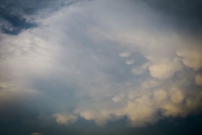 Low angle view of clouds in sky