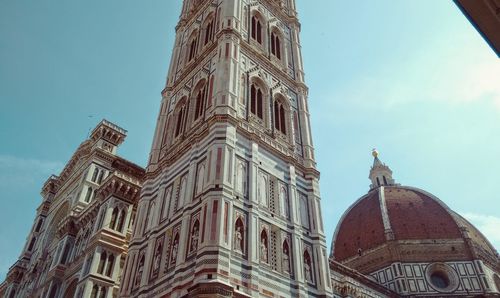 Low angle view of famous cathedral from florence