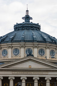 Low angle view of historic building against sky