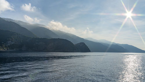 Scenery around a coastal area named cinque terre in liguria