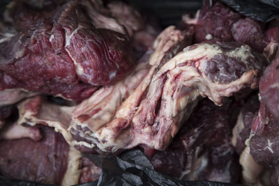Close-up of raw meat