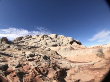 Low angle view of mountain against sky