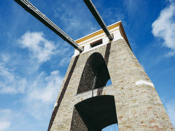 Low angle view of historical building against sky