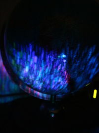 Close-up of illuminated lighting equipment