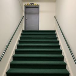 Low angle view of staircase in building