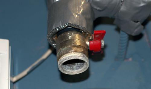  ball valve, closed, the thread is sour