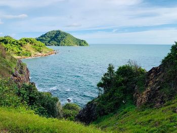 Scenic view of sea against sky