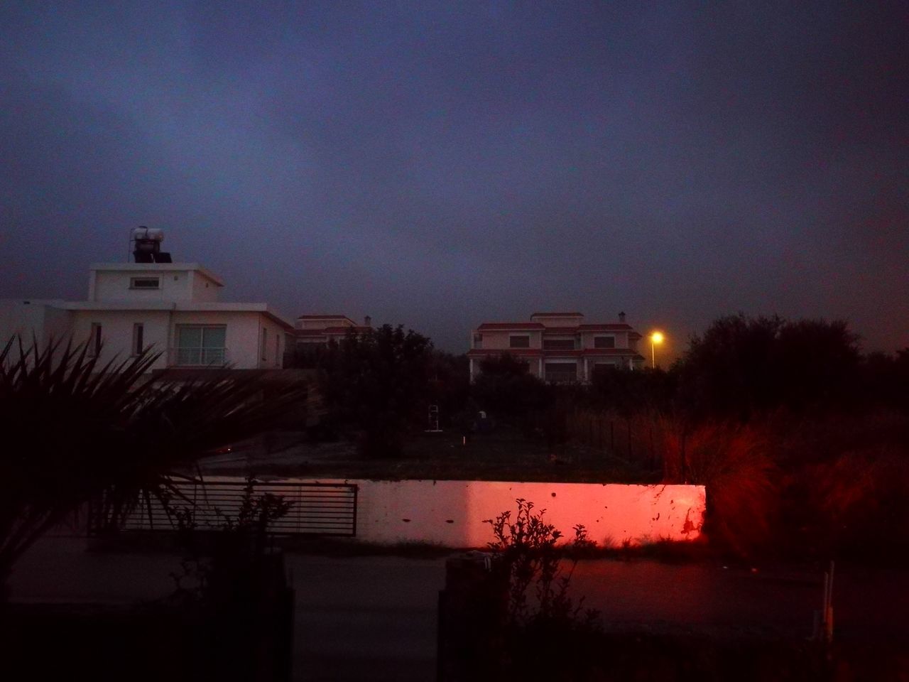 night, dusk, sky, built structure, illuminated, no people, building exterior, architecture, silhouette, outdoors, city, nature, tree