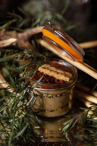 Close-up of food on table