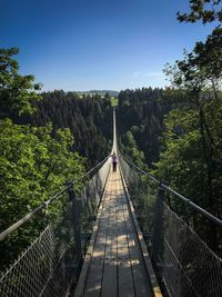 Suspension bridge wide angle