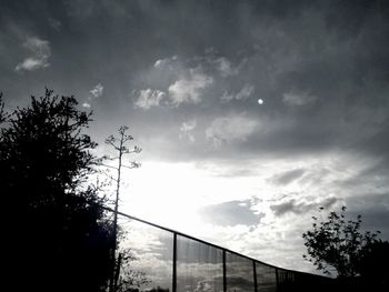 Low angle view of cloudy sky
