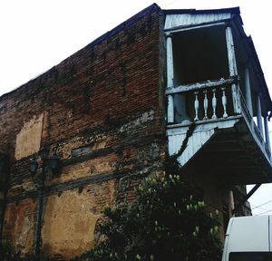 Low angle view of old building