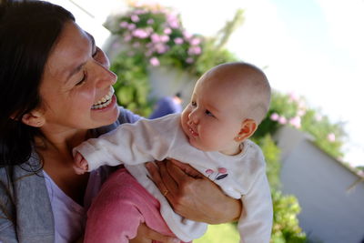 Mother and daughter baby