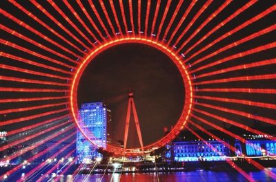 Illuminated tunnel