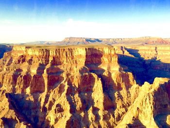 Scenic view of rock formations