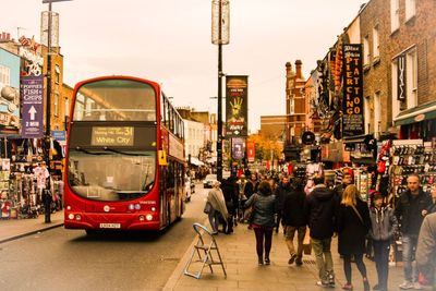 People on city street