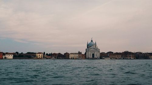 View of church at waterfront